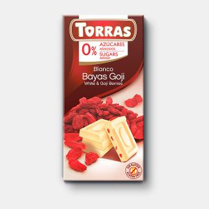 Torras Bijela čokolada s goji bobicama bez glutena 75 g