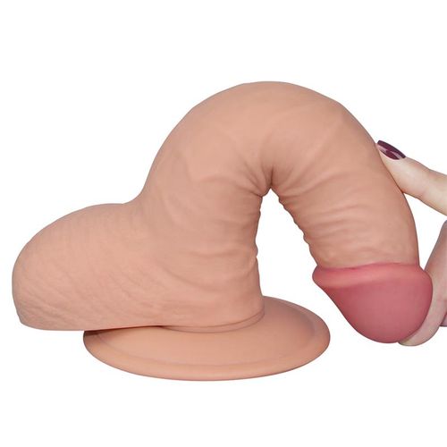 Lovetoy Ultra Soft Dude dildo 7,5" 19cm x 4,5cm slika 5