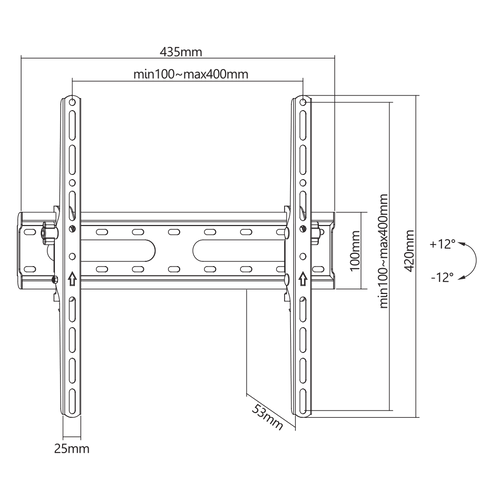 Sbox zidni stalak PLB-2544T-2 slika 7