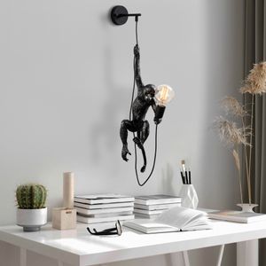 Singe 2 Black Wall Lamp