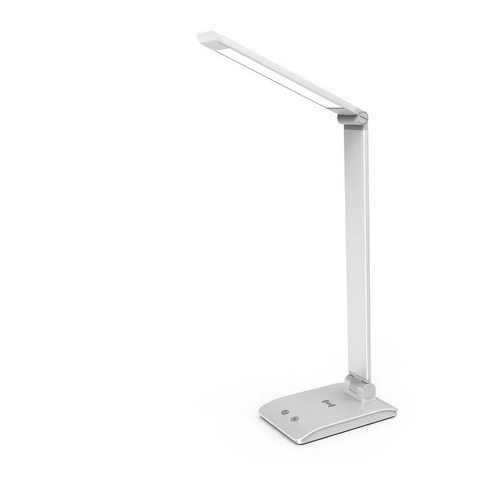 ASALITE stolna LED lampa s prigušivanjem 7W 450lm CCT bežično USB, srebrna slika 8