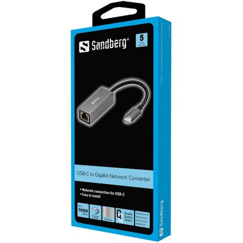 Adapter Sandberg USB C-LAN 10/100/1000Mbps 136-04 slika 2