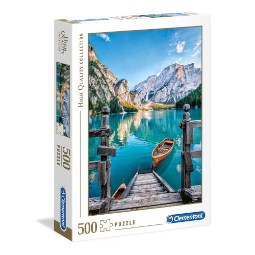 Clementoni Puzzle 500 Hqc Braies Lake slika 1