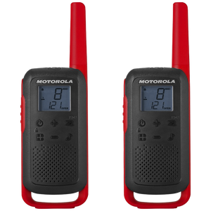 Motorola Walkie Talkie, domet 8 km, 16 kanala, crvena - TLKR T62 RD