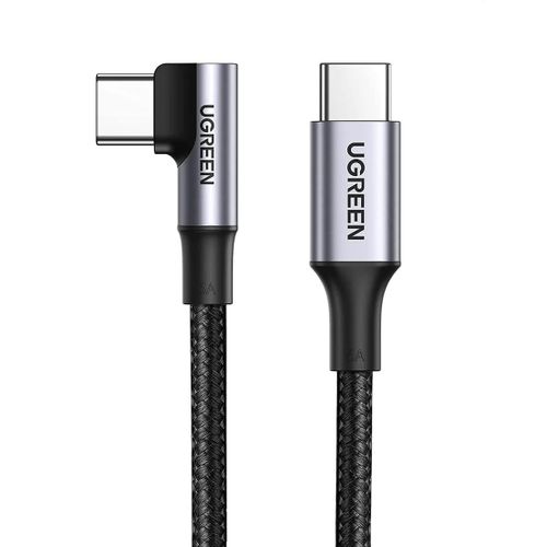 Kabel UGREEN, USB-C 2.0 (M) na kutni USB-C 2.0 (M), 5A, kutni 90°, 1m slika 1