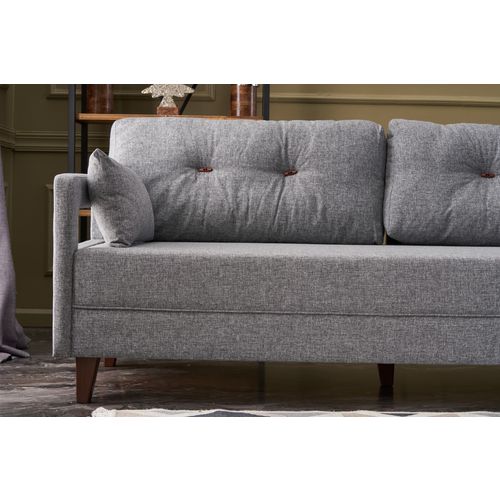 Atelier Del Sofa Kutna garnitura, Sivo, Comfort Right - Grey slika 3