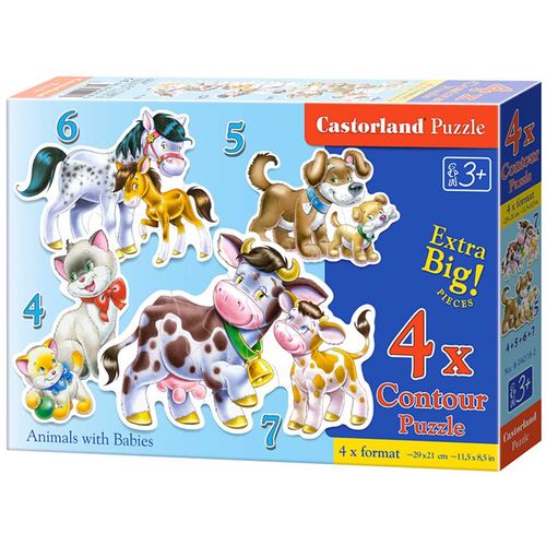 Castorland puzzle 4u1 životinje slika 3