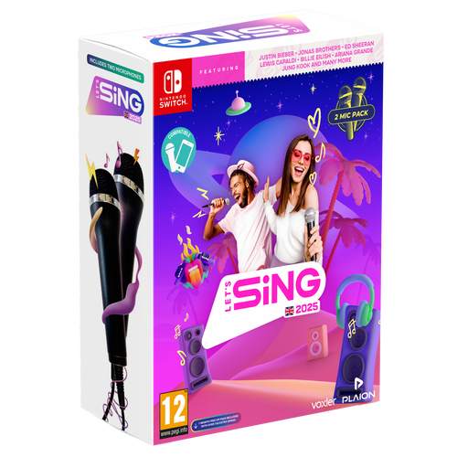 Let's Sing 2025 - Paket s dva mikrofona (Nintendo Switch) slika 1