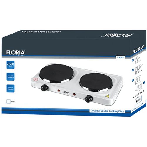 Floria ZLN2843 WH električno kuhalo, 2 ploče - 15/18 cm, 1500 W, bijela slika 2