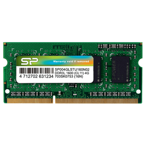 RAM SODIMM DDR3L Silicon Power 4GB 1600MHz SP004GLSTU160N02 slika 1