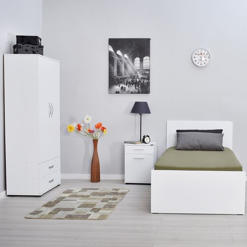 KRY-090-BB-2 White Single Bedstead slika 9