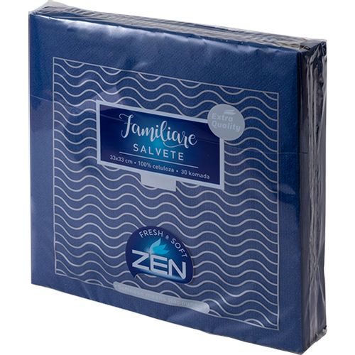 Zen familiare salvete 30/1 tamno plava 2sl 33X33 slika 1