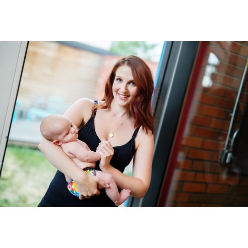 Carriwell Potkošulja za dojenje, bez šavova - crna L slika 2