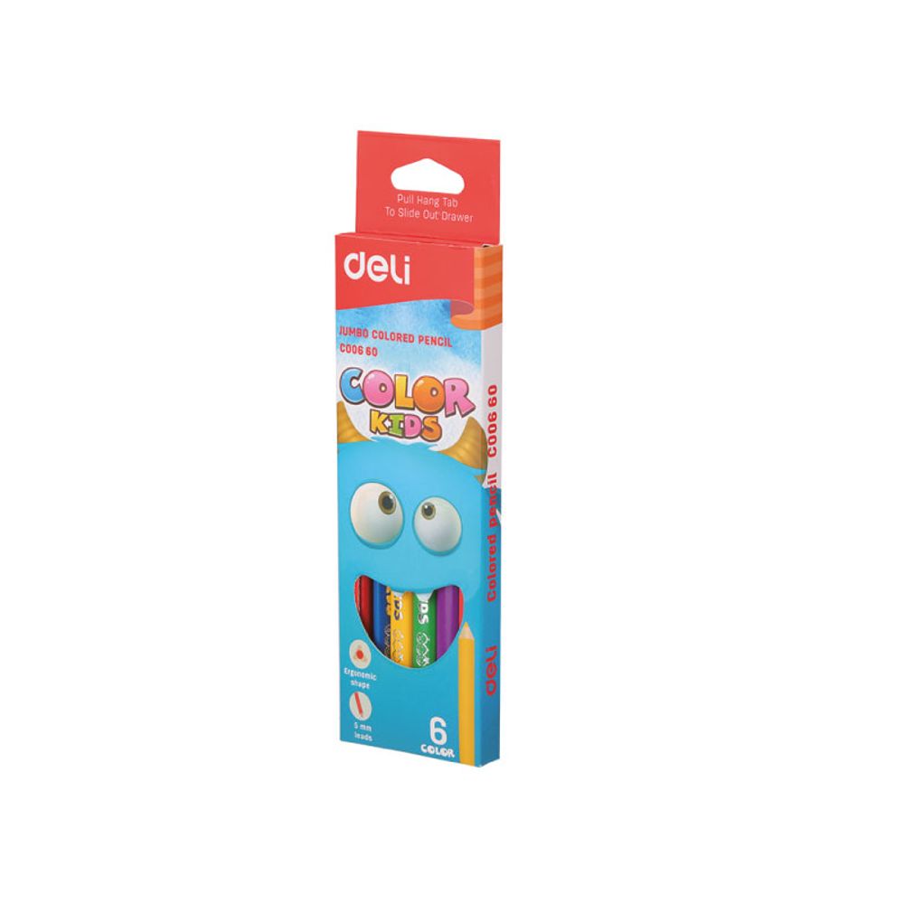 DRVENE BOJICE JUMBO DELI TROUGAONE 1/6 EC00660 slika 1