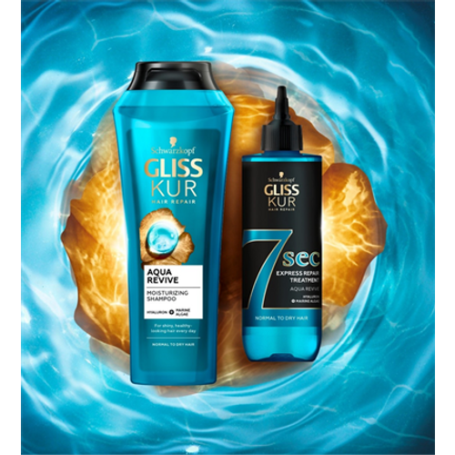 GLISS Aqua Revive SET - Šampon 400 ml i Express Tretman 7s slika 1