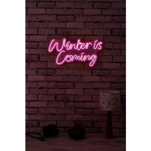 Wallity Ukrasna plastična LED rasvjeta, Winter is Coming - Pink slika 12