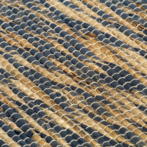 Ručno rađeni tepih od jute plave i prirodne boje 160 x 230 cm slika 15