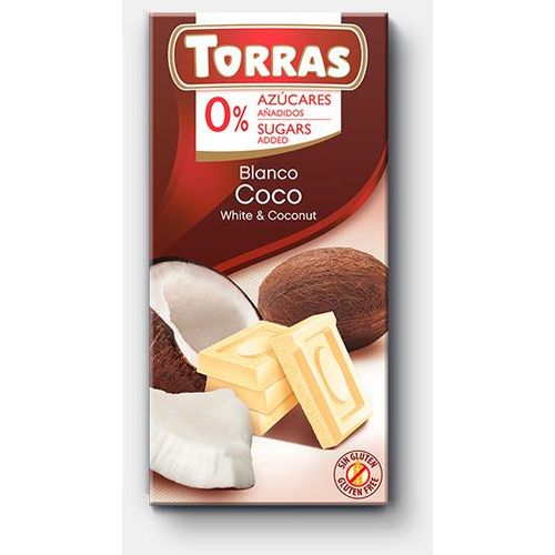 Torras Bijela čokolada s kokosom 75 G slika 1