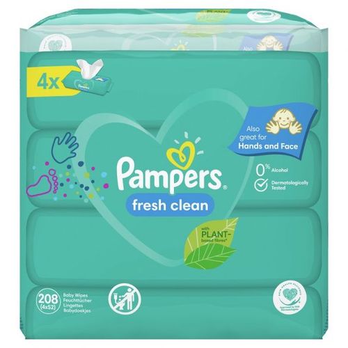 Pampers  vlažne maramice  Fresh 4x52 kom slika 2