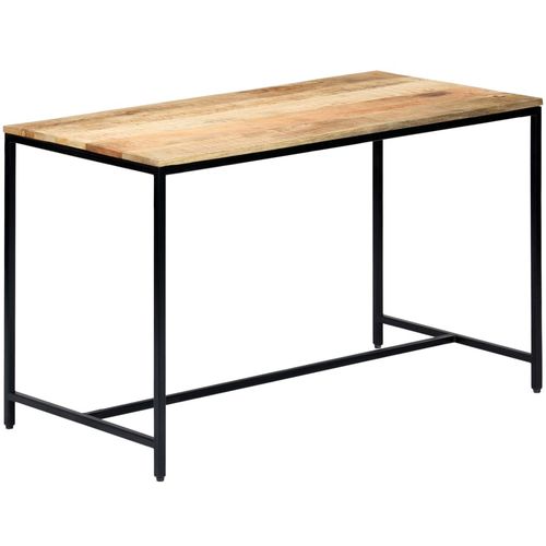 Blagovaonski stol od grubog masivnog drva manga 120x60x75 cm slika 16