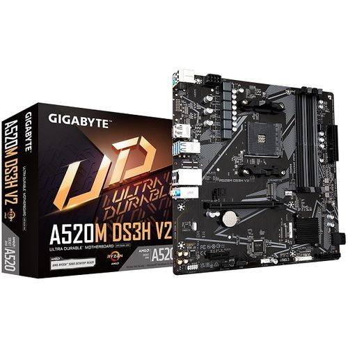 Gigabyte GA-A520M-DS3H V2,AM4,S3, U3, mATX slika 1