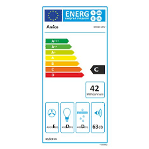 Amica Napa OSC6112W - Bijela Podpultna Napa slika 7