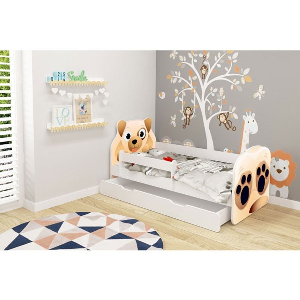 ACMA Dječiji krevet sa ladicom Acma VII Animals - 160x80cm - Dezen 04 slika 2