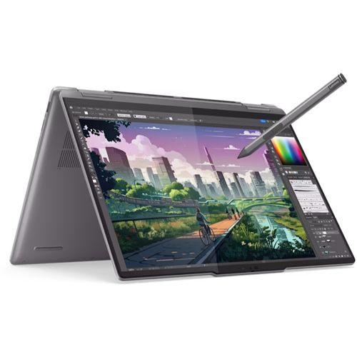 Laptop LENOVO Yoga 7 2-in-1 14AHP9 DOS 14" WUXGA Touch Ryzen 5 8640HS 16GB 1TB SSD SCR backl siva 83DK001UYA slika 3