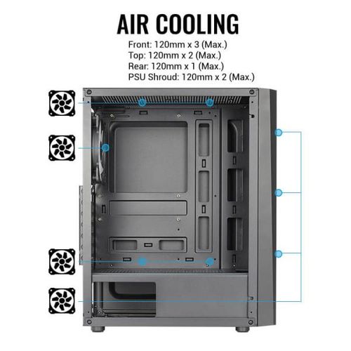 Kuciste AEROCOOL Delta-A-BK-v1 ACCM-PV45012.11 slika 5