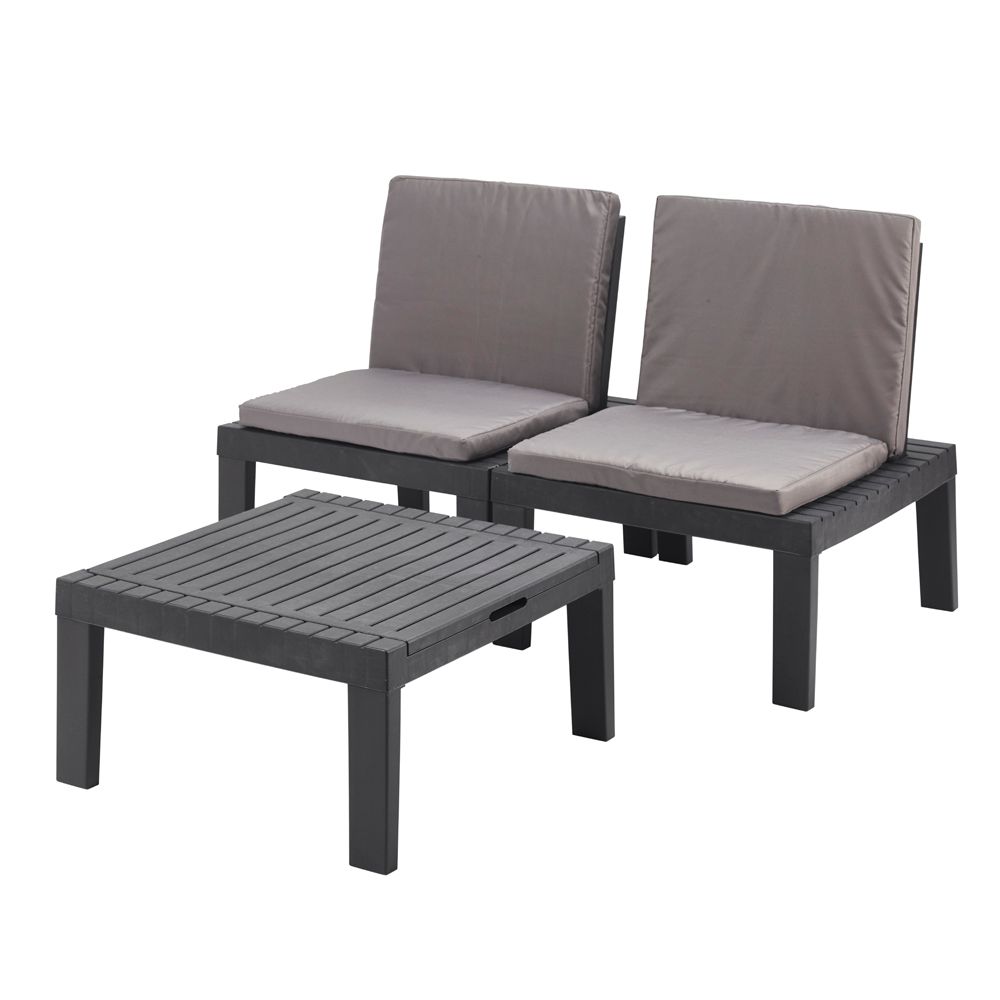 IPAE Progarden vrtni set Duetto antracit  slika 1