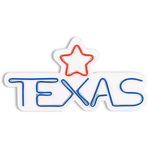 Wallity Ukrasna plastična LED rasvjeta, Texas Lone Star Red slika 4