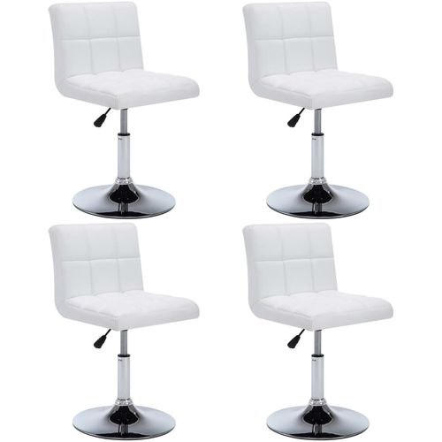 Blagovaonske stolice od umjetne kože 4 kom bijele slika 42