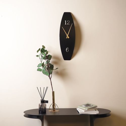 APS137MS Black Decorative Metal Wall Clock slika 1