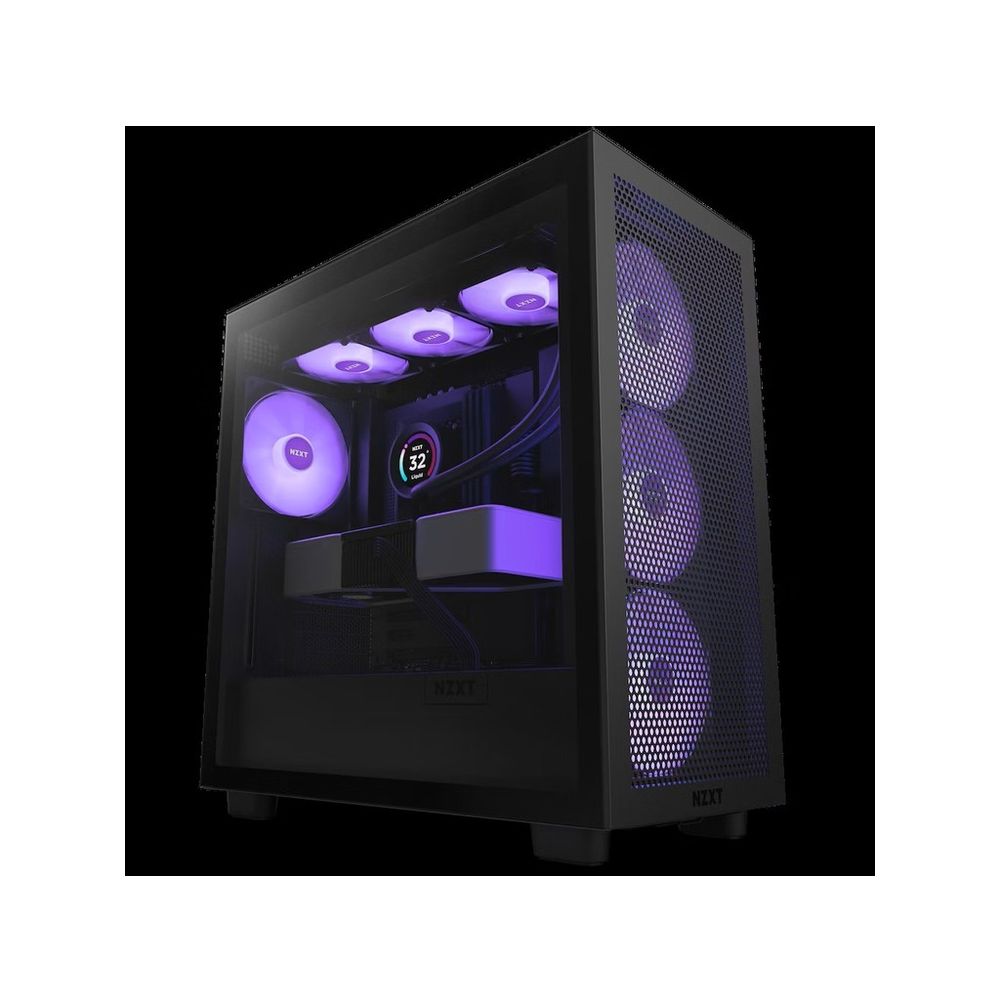 NZXT CASE H7 FLOW BLACK RGB Mini-ITX, Micro-ATX, ATX Mid-Tower, 4x fans slika 1