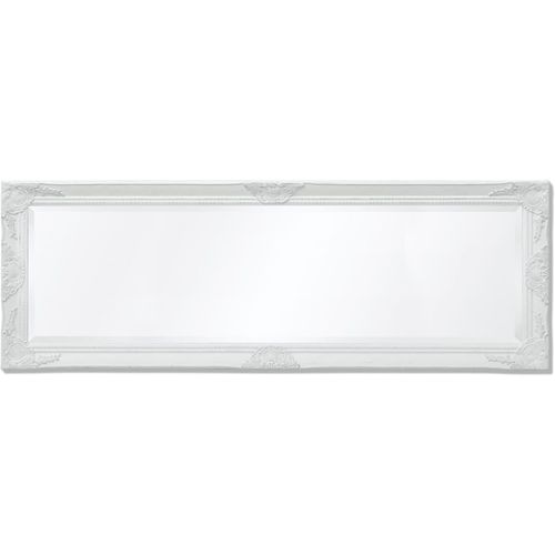 Zidno Ogledalo Barokni stil 140x50 cm Bijelo slika 40