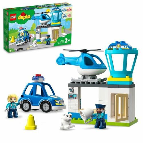 Lego Igraći Set Policijska Stanica i Policijski Helikopter - 40 Dijelova slika 1