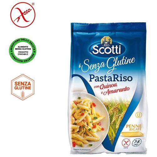 Riso Scotti - Penne od rižinog brašna, kvinoje i amaranta - bez glutena 250g slika 1