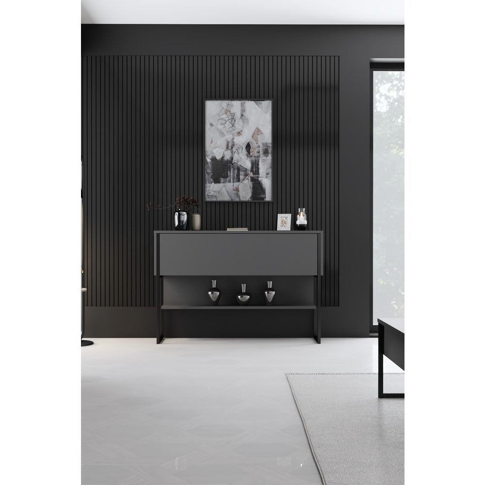 Hanah Home crna komoda Luxe - antracit slika 3