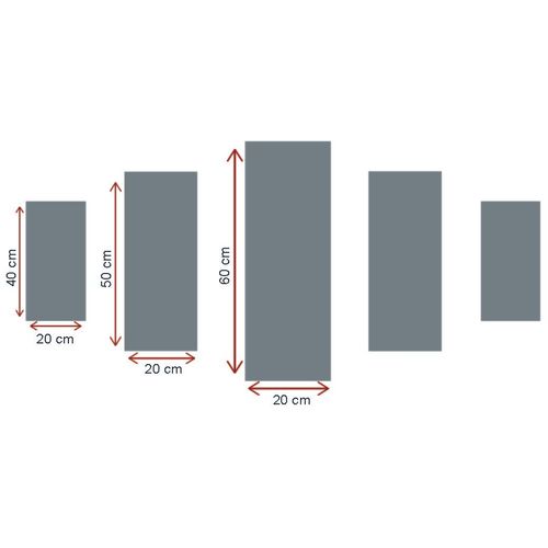 Wallity Dekorativna slika MDF -a (5 komada), 5DMDF-6 slika 3