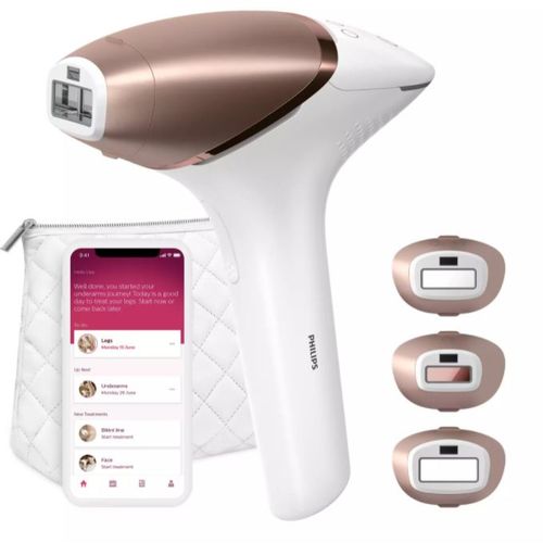 Philips Lumea IPL BRI955/00 uređaj za uklanjanje dlačica sa 3 nastavka i torbicom, 450.000 bljeskova, bežična i žična upotreba slika 2