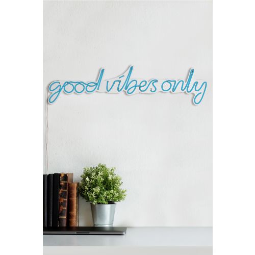 Wallity Good Vibes Only - Plava dekorativna plastična LED rasveta slika 4