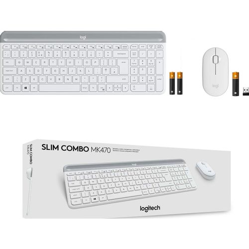 Bežični set tipkovnice i miša Logitech Slim MK470, grafitni slika 4