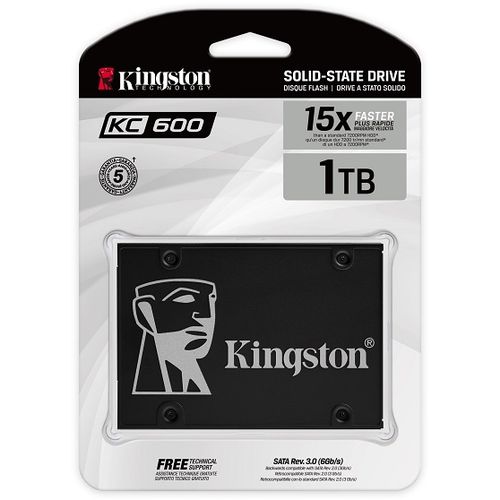 Kingston SSD KC600, R550/W520,1024GB, 7mm, 2.5" slika 1