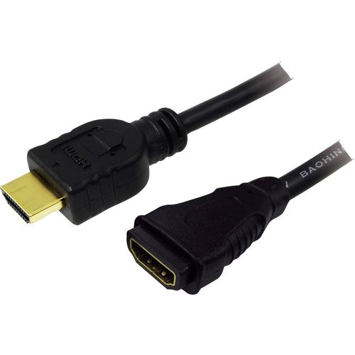 LogiLink HDMI produžetak HDMI A utikač, HDMI A utičnica 5.00 m crna CH0058  HDMI kabel slika 4