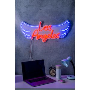 Wallity Ukrasna plastična LED rasvjeta, Los Angeles - Red, Blue