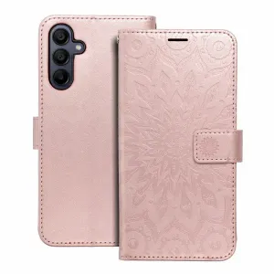 MEZZO Book case preklopna torbica za Samsung Galaxy A15 4G / A15 5G mandala gold pink