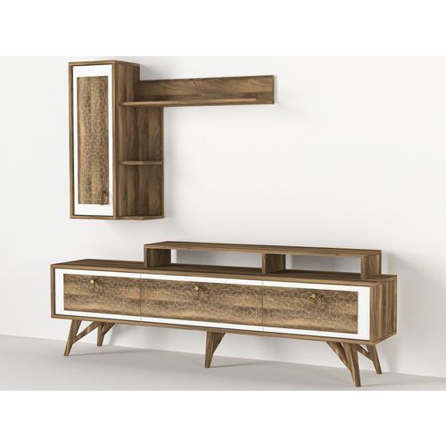 Woody Fashion TV jedinica, Orah, Rosso - Walnut slika 7