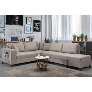 Ugaona Sofa Loft - svijetlosmeđa