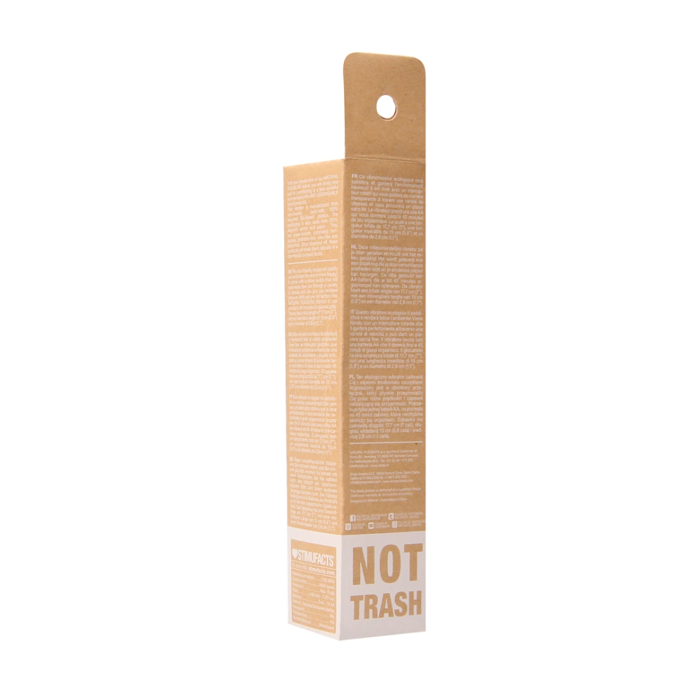 Biorazgradivi vibrator Natural Pleasure by Shots - 7 / 18 cm slika 3