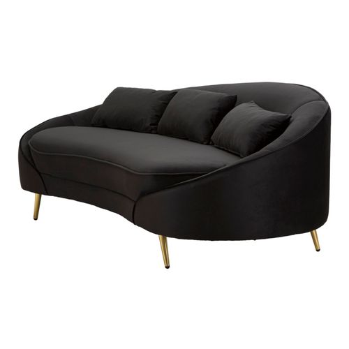 Mauro Ferretti Trosjed OSLO BLACK 185x84x68 cm slika 4